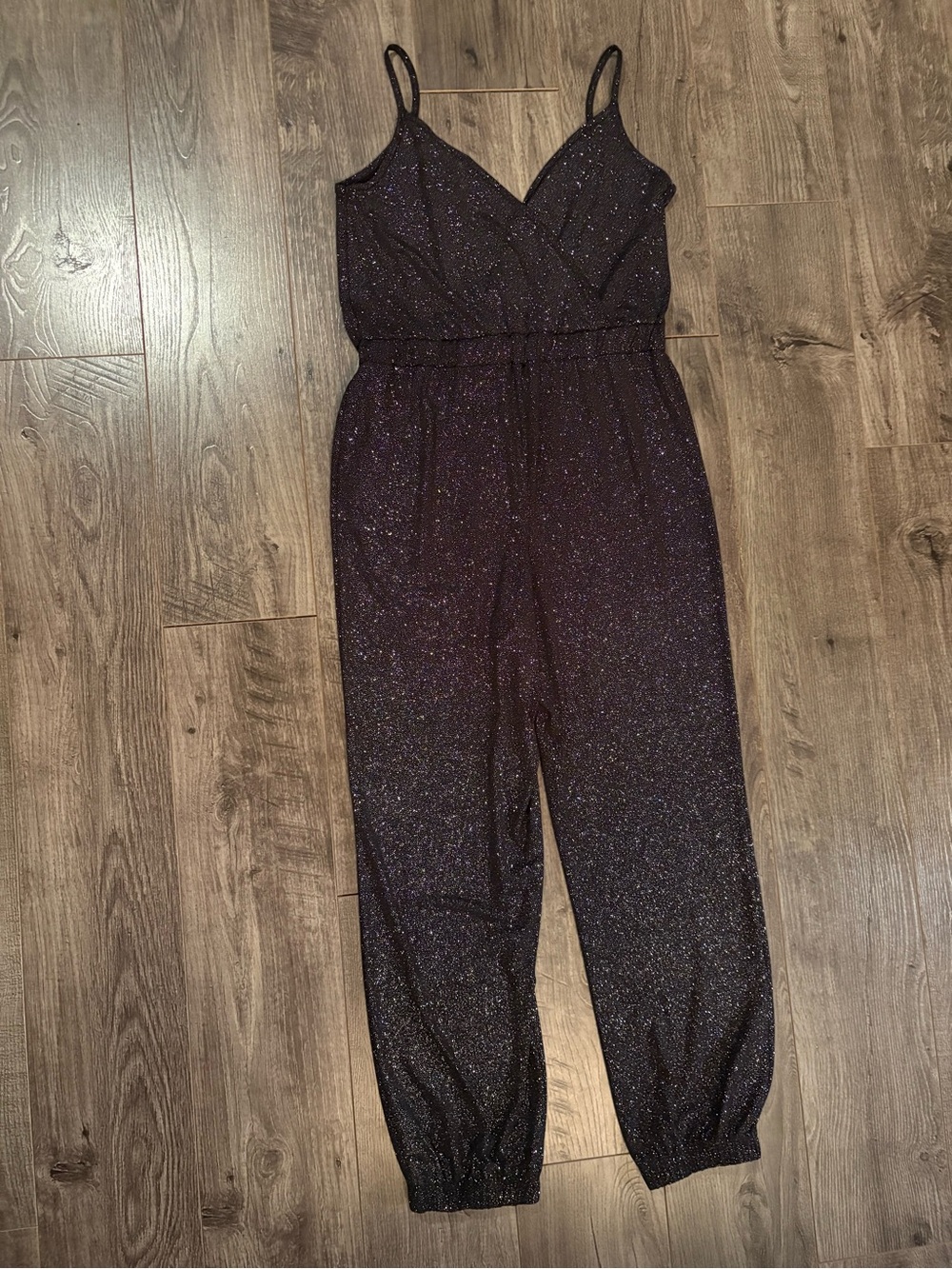 Rachel Zoe Jumpsuit Metallic Sparkle Shimmer